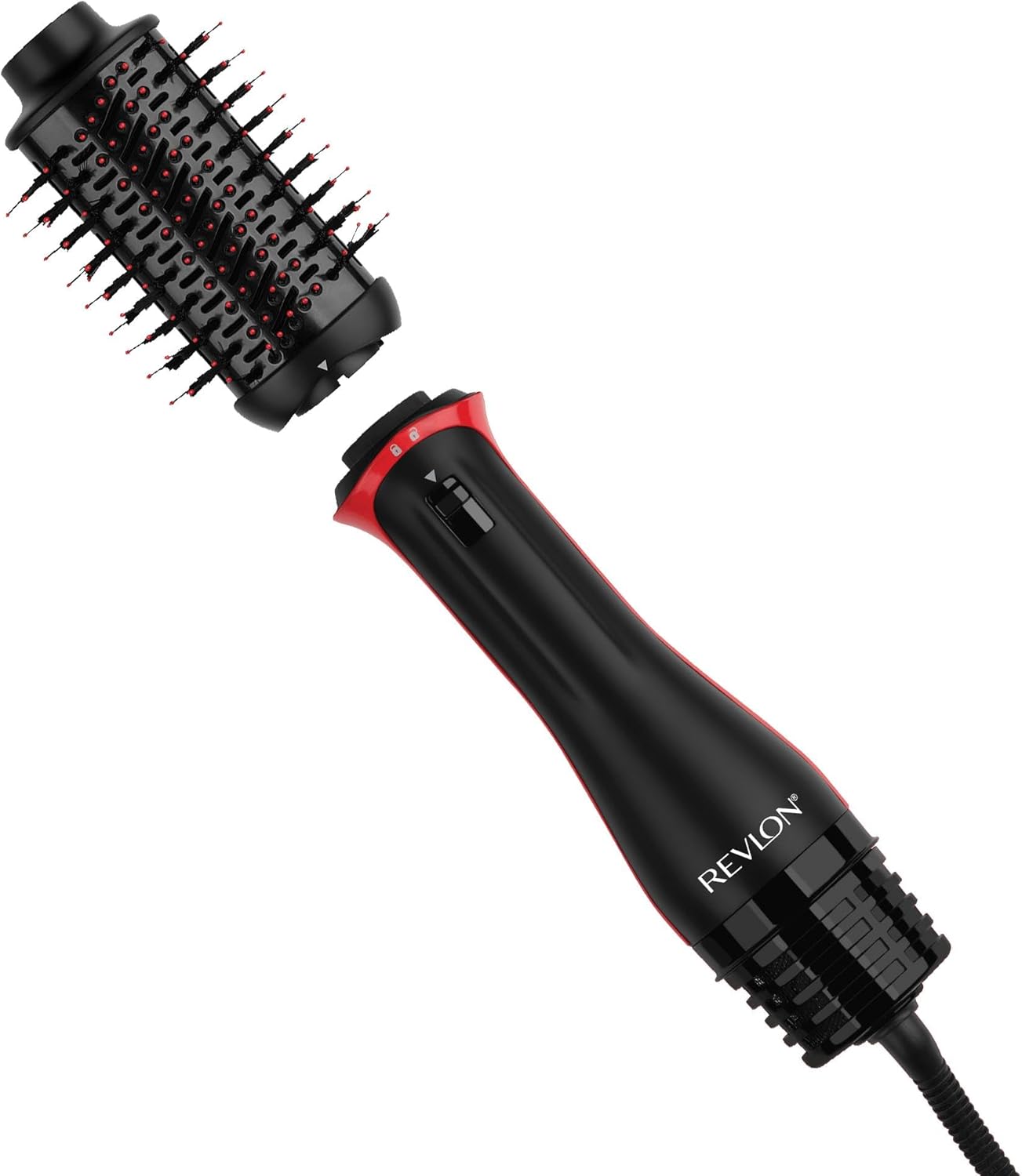 Revlon Spazzola Staccabile One-Step Asciugacapelli e Volumizzante Plus Nero RVDR5298E