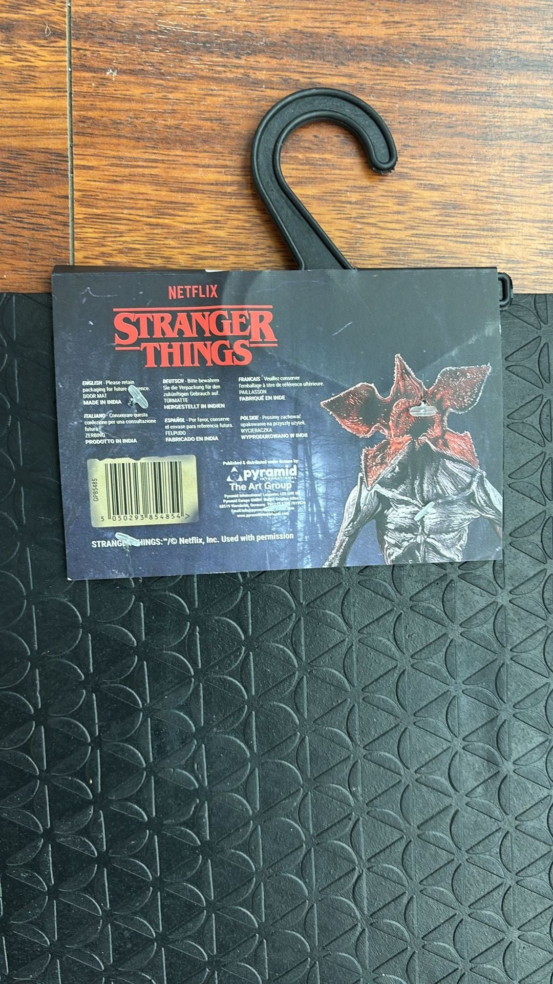 Zerbino in gomma Stranger Things Enter The Upside Down Cm 60X40 - Gp85485