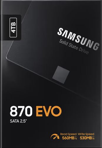 Samsung Ssd 870 Evo Sata 2.5 4Tb MZ-77E4T0B/EU