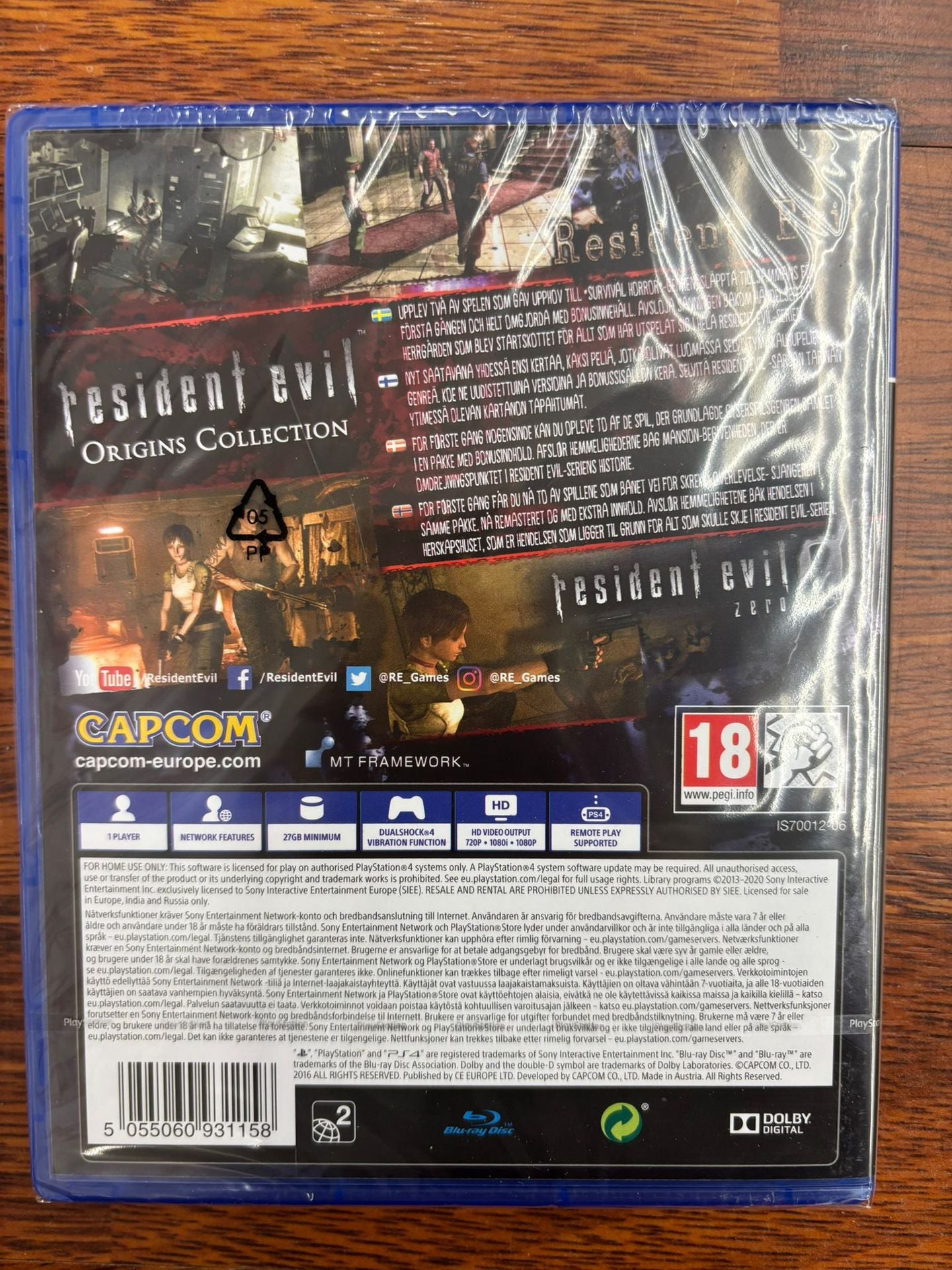 Resident Evil Origins Collection PS4 DA/FI/NO/SV