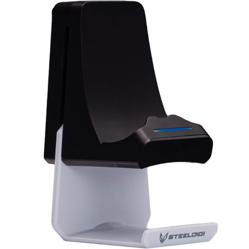 Ricarica Dualsense PS5 e Gancio Cuffie Steeldigi Hc01W B/W