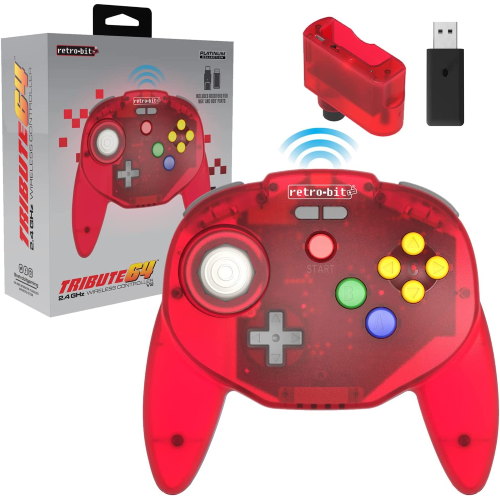 Retro Bit Tribute 64 2.4G Red (Rosso) Switch/N64