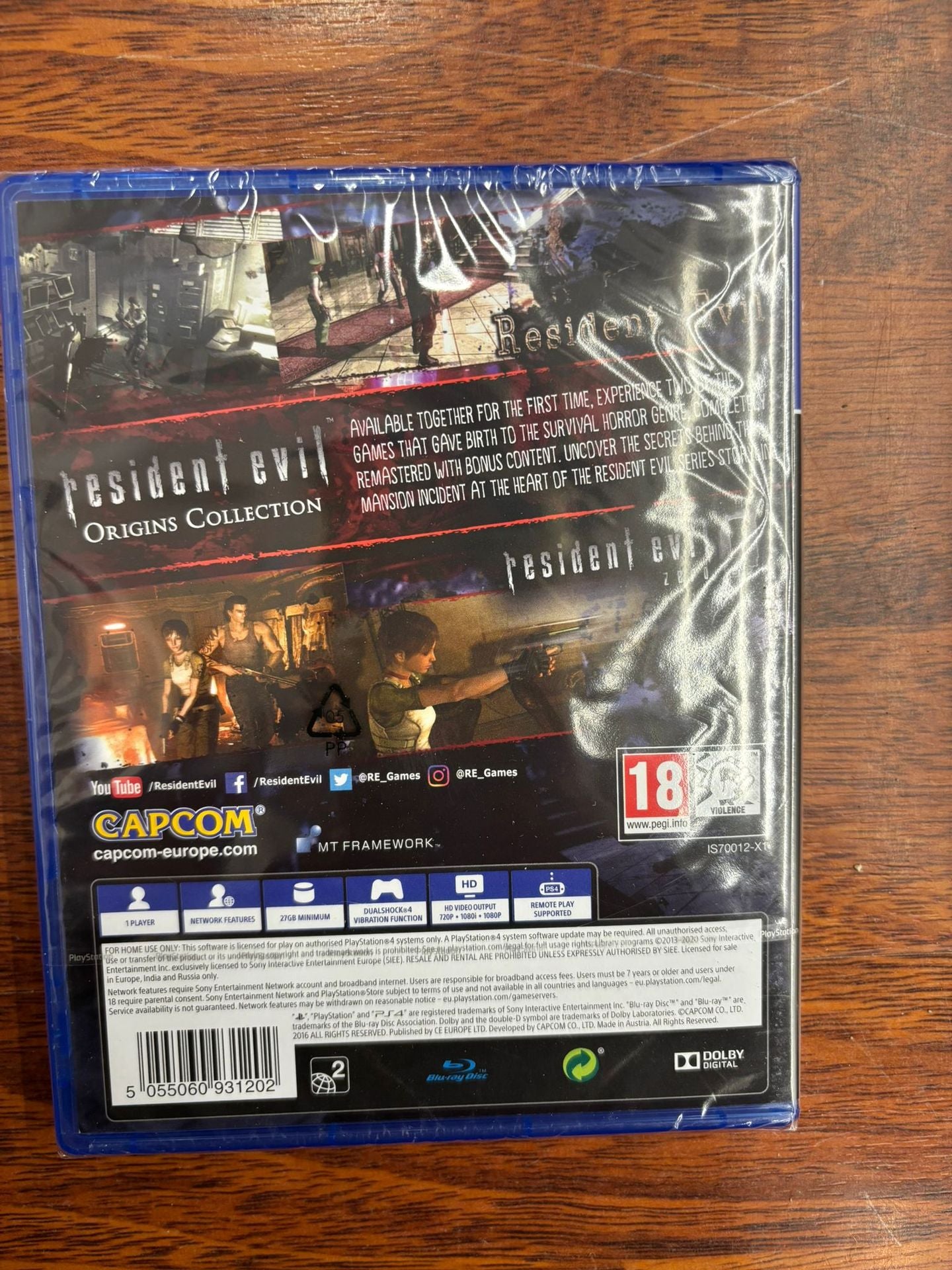 Resident Evil Origins Collection PS4 UK USATO