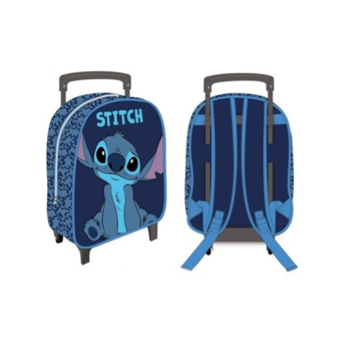 Disney Zaino Trolley Con Ruote Stitch