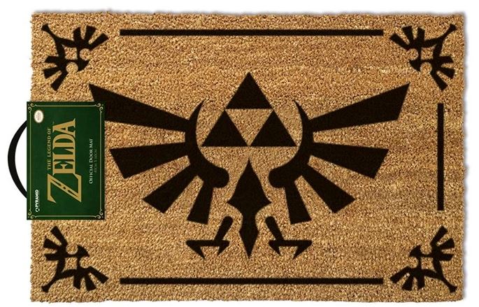 Zerbino The Legend Of Zelda Triforce Black Cm 60X40 - Gp85122