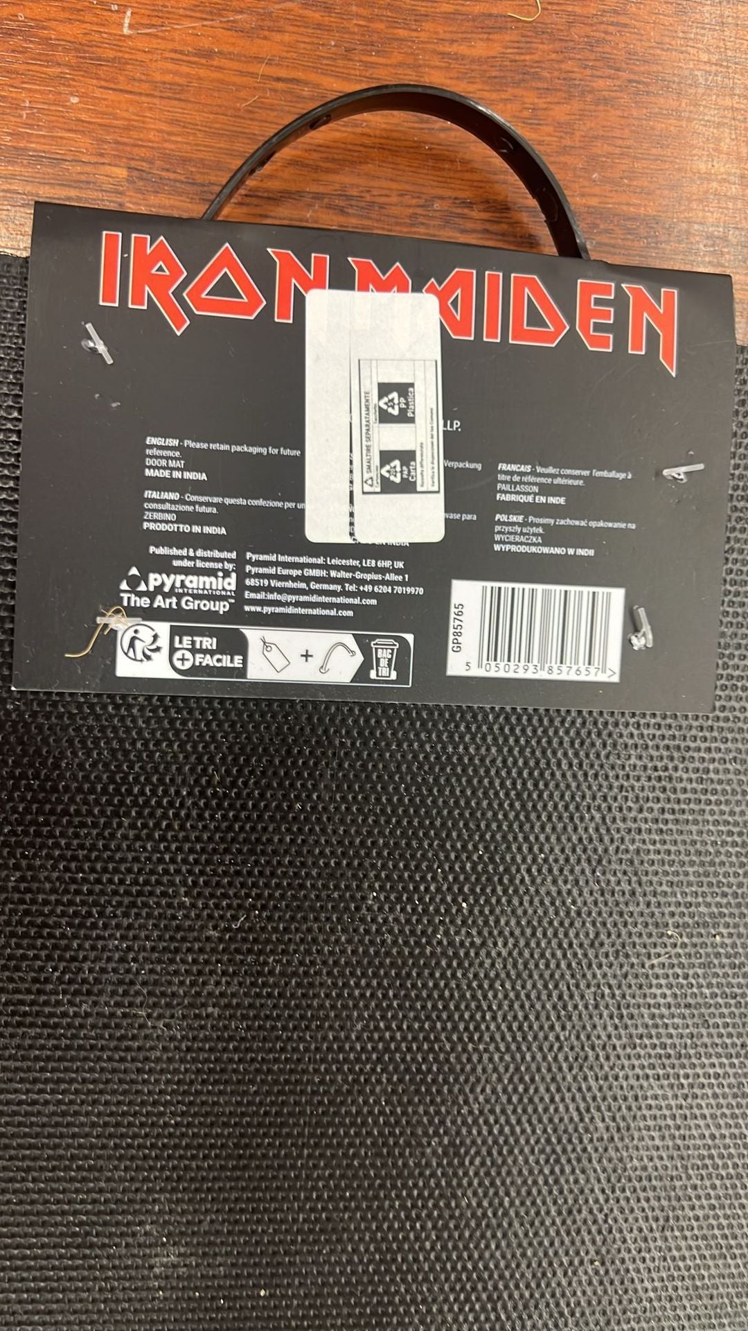 Zerbino Iron Maiden Run To The Hills Cm 60X40 - Gp85765