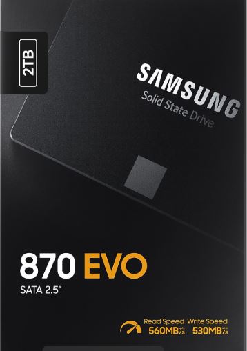 Samsung Ssd 870 Evo Sata 2.5 2Tb MZ-77E2T0B/EU