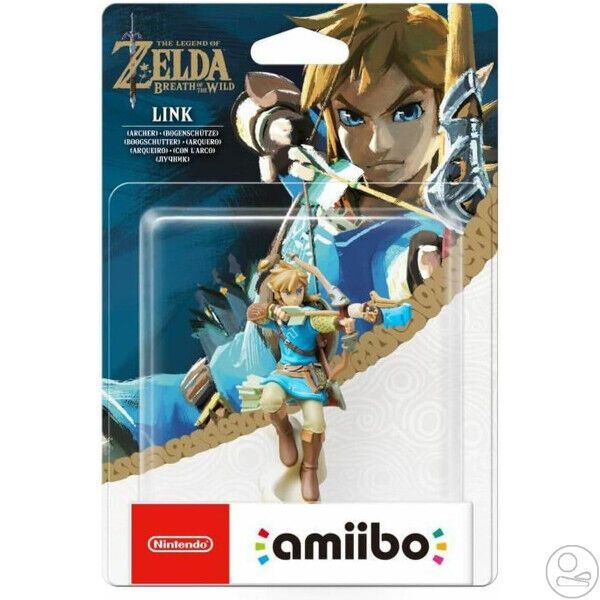 Amiibo The Legend Of Zelda Breath Of The Wild Switch - Link Con L'Arco (Link Archer)