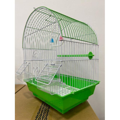 Gabbia Per Uccelli In Metallo A100 Cm 28X38X21 - Verde
