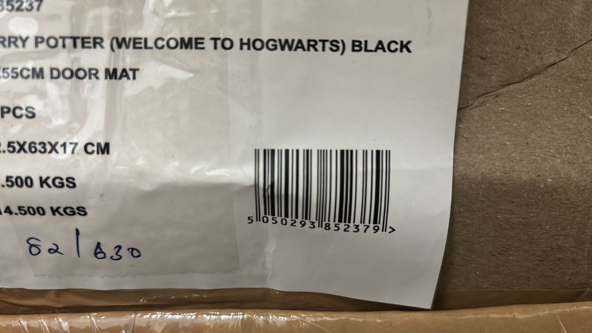 Zerbino Harry Potter Welcome To Hogwarts (Nero) Cm 60X40 - Gp85237