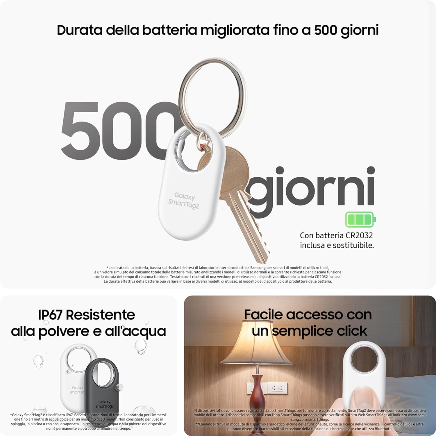 Samsung Galaxy Smart Tag2 Localizzatore Bianco Usato