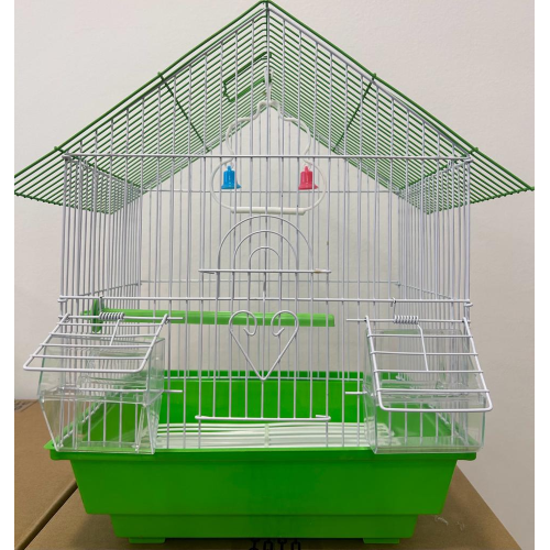 Gabbia Per Uccelli In Metallo A101 Cm 28X38X21 - Verde