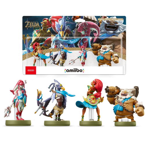 Amiibo The Legend Of Zelda Breath Of The Wild- 4 Campioni Urbosa-Revali-Mipha-DarUK